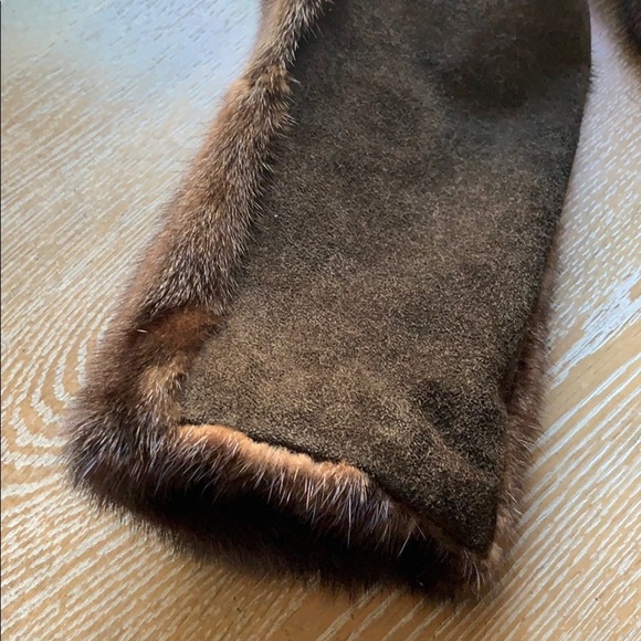 NERZ Vintage Danish “Old Money” Brown Cropped Mink Jacket M - Picture 3 of 11